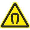 Знак W13 Магнитное поле (пленка 200х200 мм)